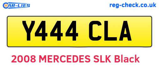 Y444CLA are the vehicle registration plates.