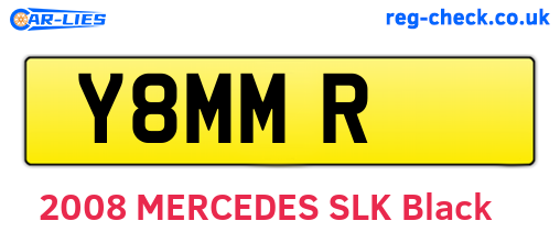 Y8MMR are the vehicle registration plates.