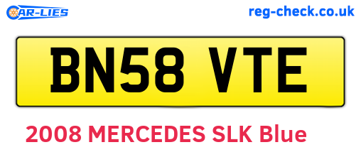 BN58VTE are the vehicle registration plates.