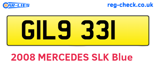 GIL9331 are the vehicle registration plates.