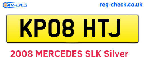 KP08HTJ are the vehicle registration plates.