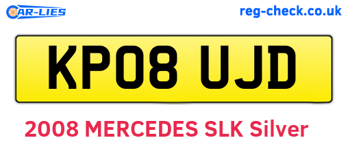 KP08UJD are the vehicle registration plates.