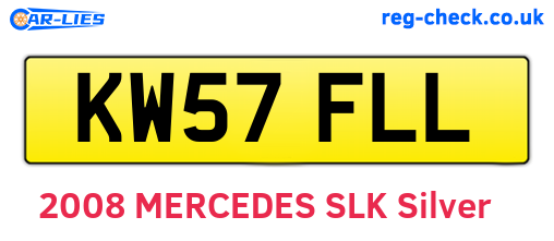KW57FLL are the vehicle registration plates.
