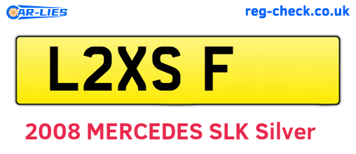 L2XSF are the vehicle registration plates.
