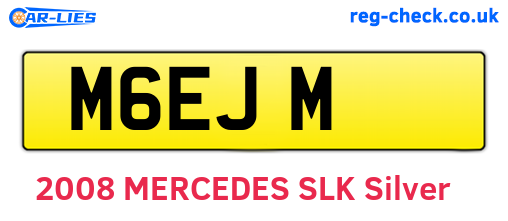 M6EJM are the vehicle registration plates.