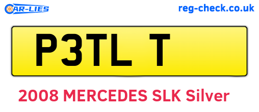 P3TLT are the vehicle registration plates.