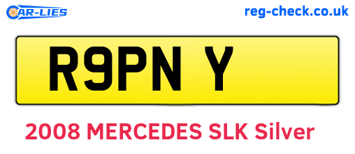 R9PNY are the vehicle registration plates.