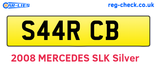 S44RCB are the vehicle registration plates.