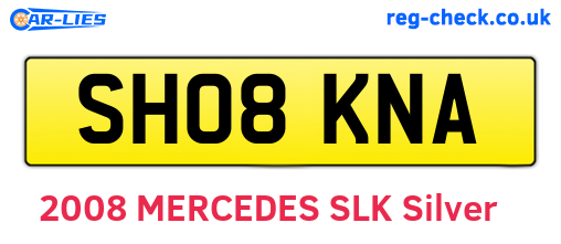 SH08KNA are the vehicle registration plates.