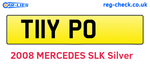 T11YPO are the vehicle registration plates.