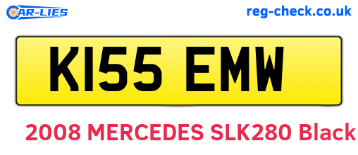 K155EMW are the vehicle registration plates.
