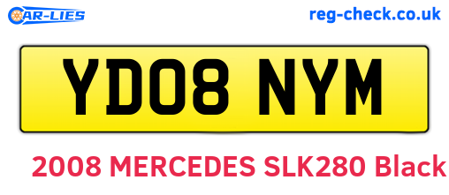 YD08NYM are the vehicle registration plates.