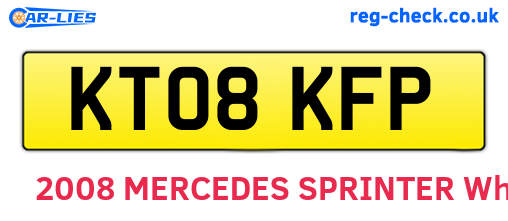 KT08KFP are the vehicle registration plates.