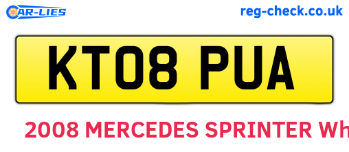 KT08PUA are the vehicle registration plates.