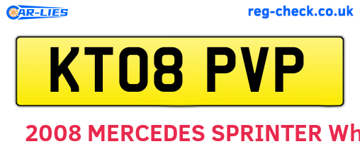 KT08PVP are the vehicle registration plates.