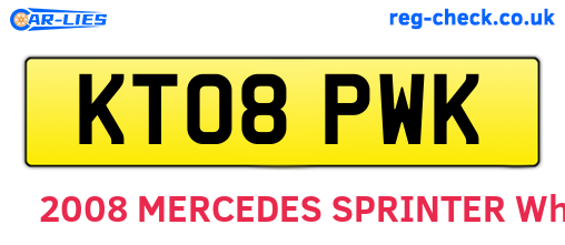 KT08PWK are the vehicle registration plates.
