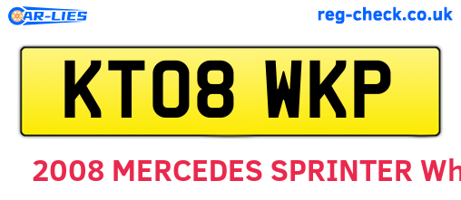 KT08WKP are the vehicle registration plates.