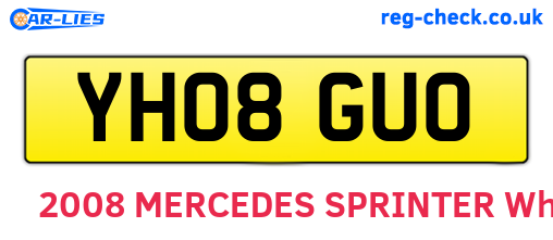 YH08GUO are the vehicle registration plates.