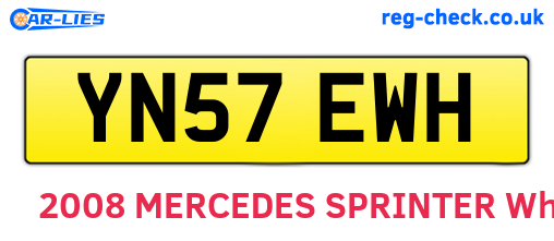 YN57EWH are the vehicle registration plates.