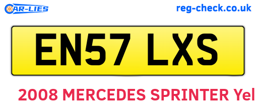 EN57LXS are the vehicle registration plates.