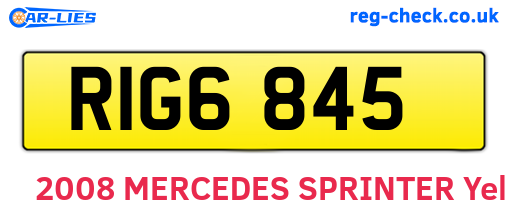 RIG6845 are the vehicle registration plates.