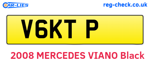 V6KTP are the vehicle registration plates.