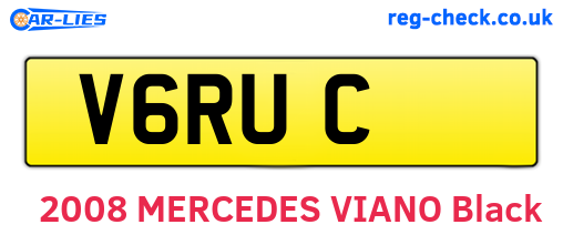 V6RUC are the vehicle registration plates.