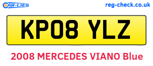 KP08YLZ are the vehicle registration plates.
