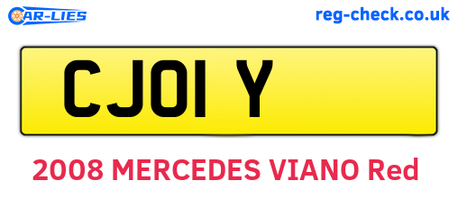 CJO1Y are the vehicle registration plates.