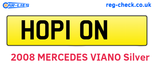HOP10N are the vehicle registration plates.