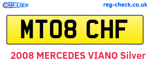 MT08CHF are the vehicle registration plates.