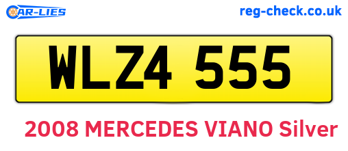 WLZ4555 are the vehicle registration plates.
