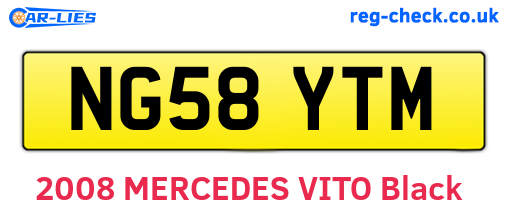 NG58YTM are the vehicle registration plates.