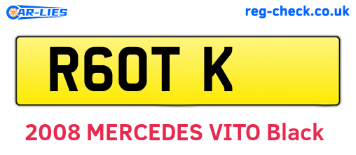 R6OTK are the vehicle registration plates.