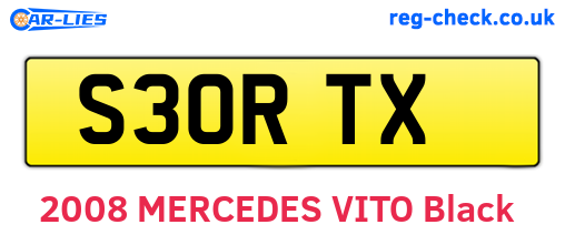 S30RTX are the vehicle registration plates.
