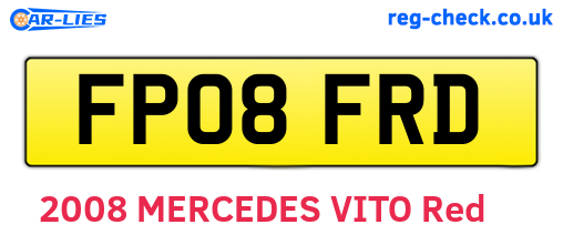 FP08FRD are the vehicle registration plates.