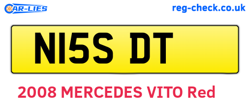 N15SDT are the vehicle registration plates.