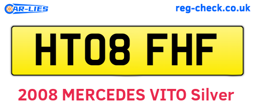 HT08FHF are the vehicle registration plates.
