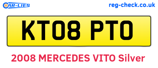 KT08PTO are the vehicle registration plates.
