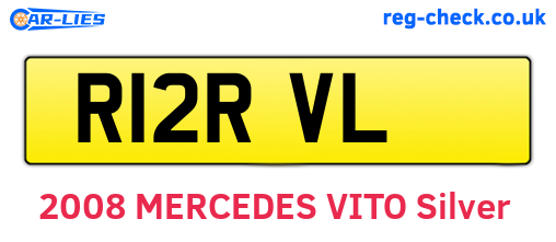R12RVL are the vehicle registration plates.