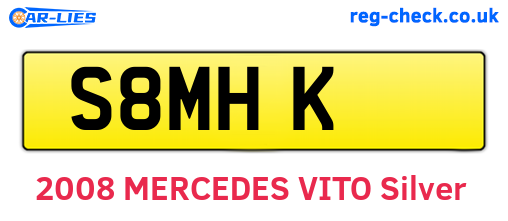 S8MHK are the vehicle registration plates.