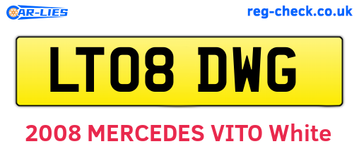 LT08DWG are the vehicle registration plates.