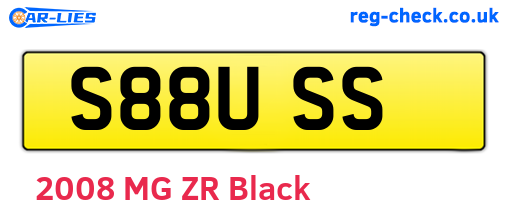 S88USS are the vehicle registration plates.