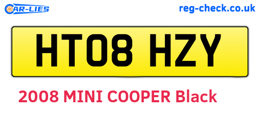 HT08HZY are the vehicle registration plates.