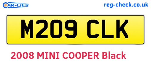 M209CLK are the vehicle registration plates.