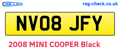 NV08JFY are the vehicle registration plates.