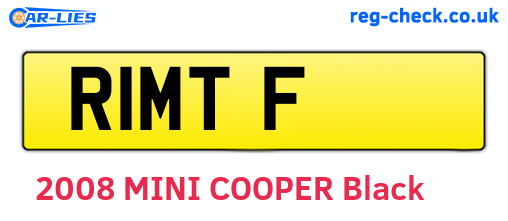 R1MTF are the vehicle registration plates.