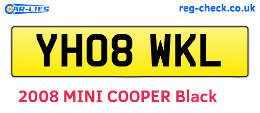 YH08WKL are the vehicle registration plates.