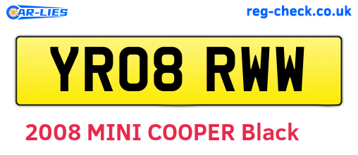 YR08RWW are the vehicle registration plates.