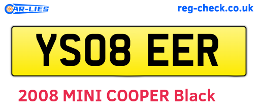YS08EER are the vehicle registration plates.